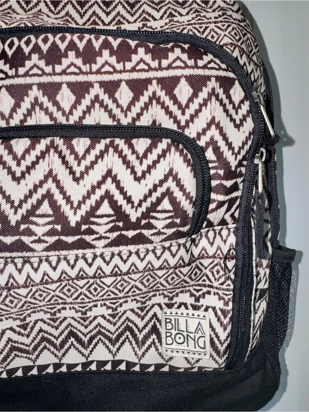 Billabong Black & Cream Geometric Men's Backpack